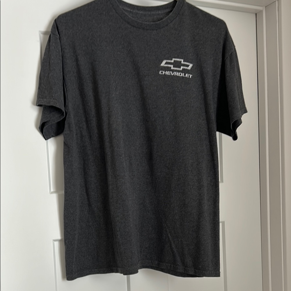 Gray Short Sleeve Tee with Logo